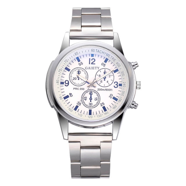 Men’s Fashion Stainless Steel Quartz Wristwatch